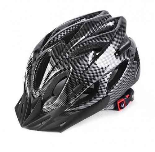 خوذة مع كشاف خلفي للتحذير