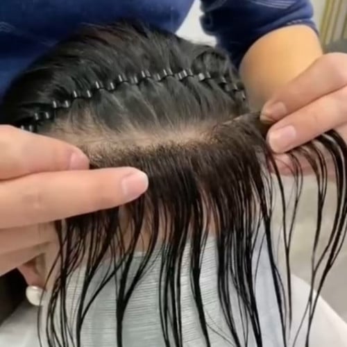 قطعة خط المنابت hairline piece