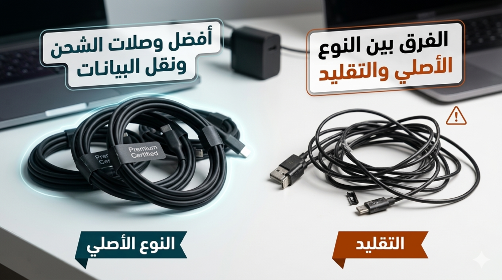 أفضل وصلات الشحن ونقل البيانات: الفرق بين النوع الأصلي والتقليد.