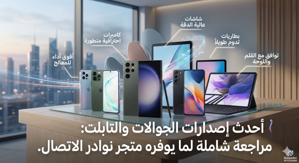 أحدث إصدارات الجوالات والتابلت: مراجعة شاملة لما يوفره متجر نوادر الاتصال.