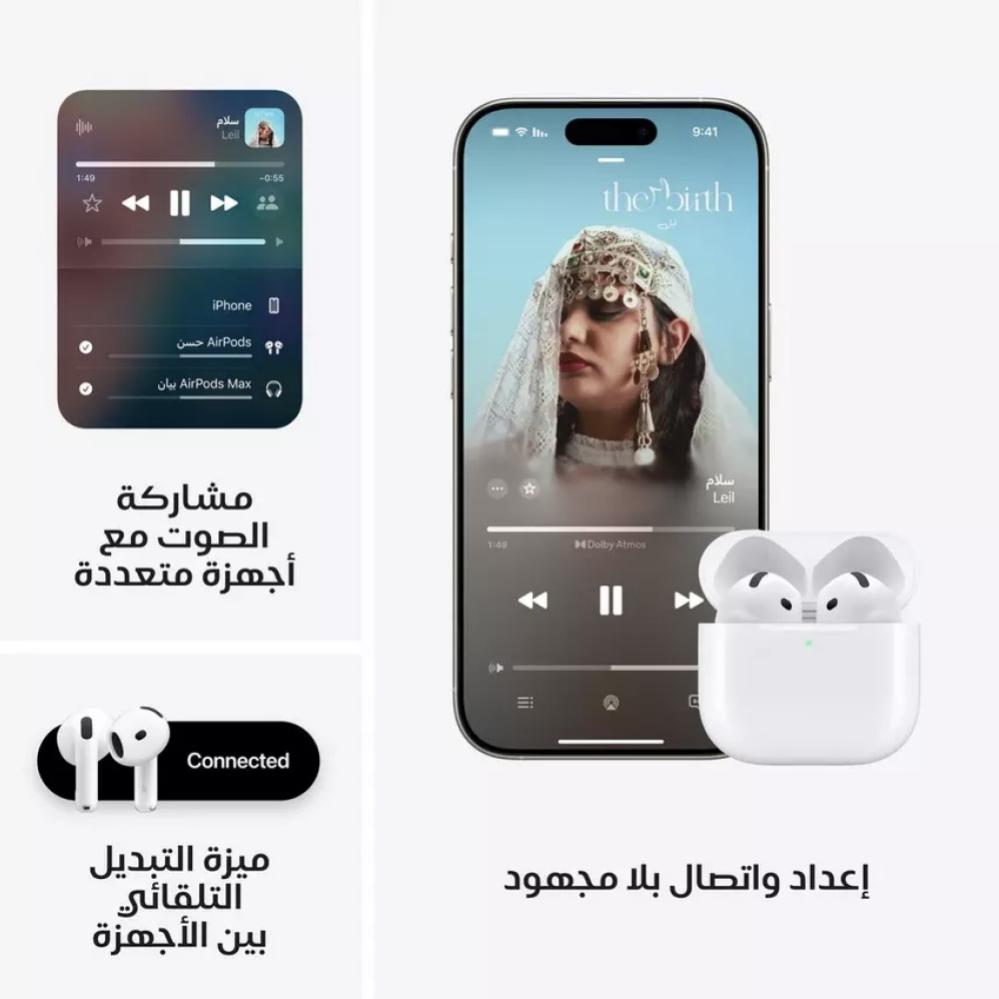 ابل _ سماعة ايربودز ابل الجيل الرابع تايب سي