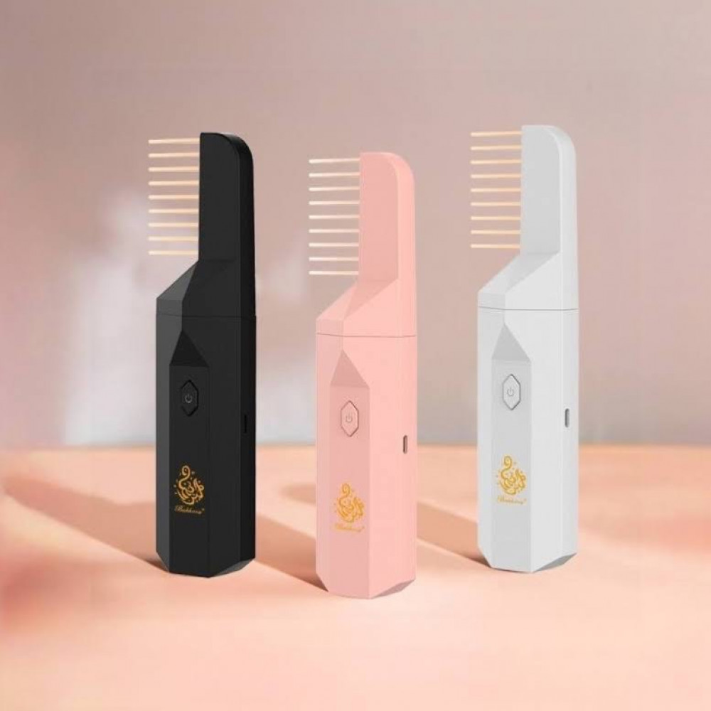 مبخرة الشعر المطورة - مبخرة الكترونية محمولة مع رأس مشط للشعر