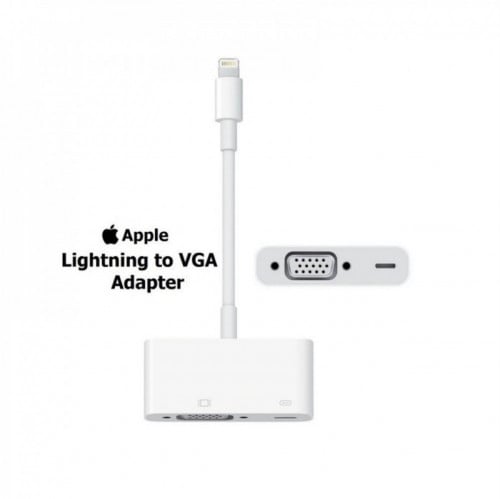 ابل ،وصلة بروجكتر ،Lightning to VGA (أبيض)