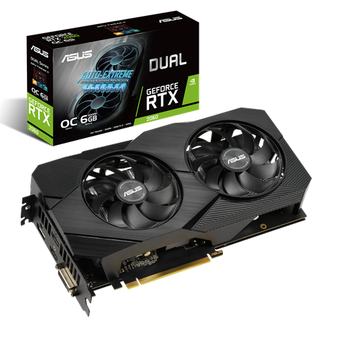 ASUS GeForce RTX 2060 Dual EVO OC 6GB GDDR6