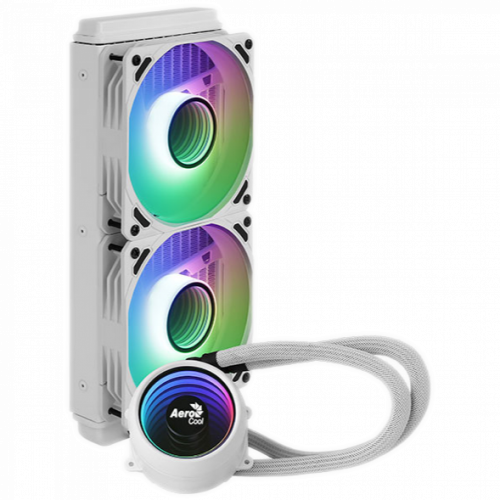 Aerocool Mirage L240 240MM ARGB Liquid Cooler - White