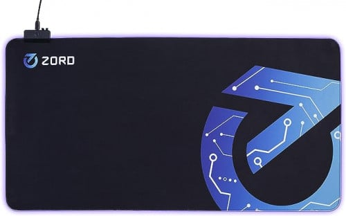 لوحة ماوس زد 9 من زورد، قاعدة ماوس لينة للالعاب بالوان RGB، مقاومة للانزلاق،