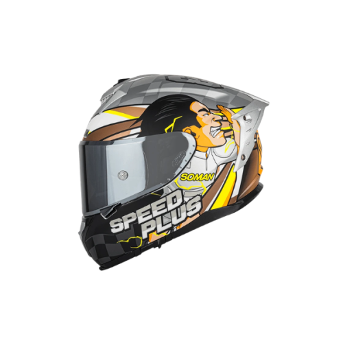 Soman helmet SM961-S SPEED PLUS YELLOW | ATALLAH MOTO