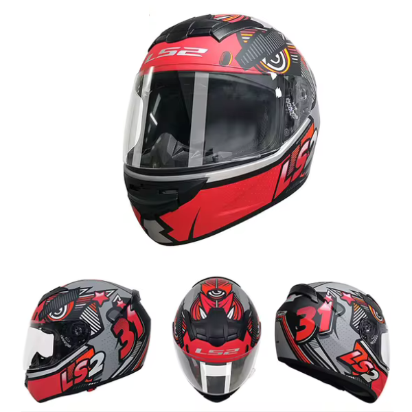 ls2 ff352 helmet ROOKIE BIG ONE GREY HI VIZ ORAGNE – My Store The face shield is scratch resistant LS2 FF352 Atmos Gloss White