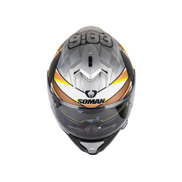 Soman helmet SM961-S SPEED PLUS YELLOW | ATALLAH MOTO