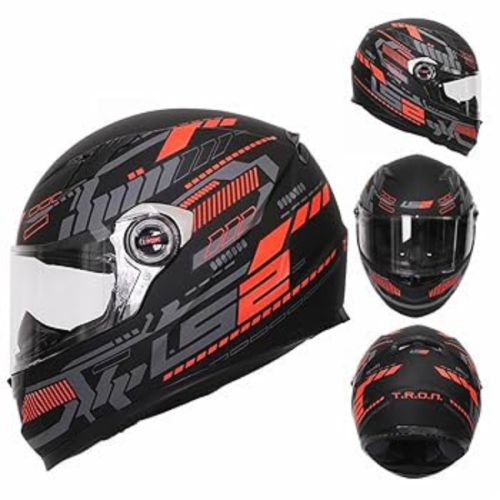 ls2 full face helmet ff350 atmos black and red Helmets Assault Paragon Motorcycle W/ SunShield ( scratch shield LS2 FF353 RAPID RAVEN BLACK/WHITE/RED