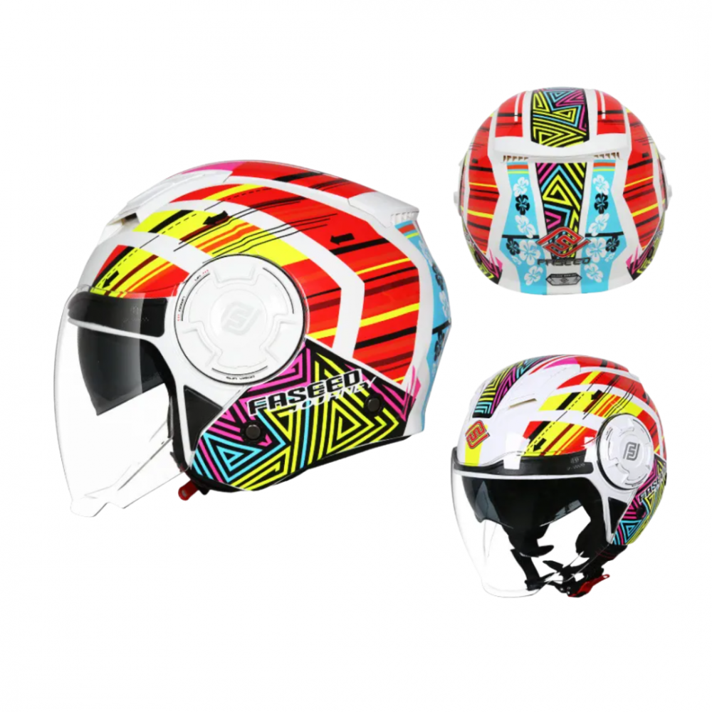 Faseed helmet open face