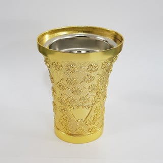 مبخرة صغيرة بيضاوي، ذهبي