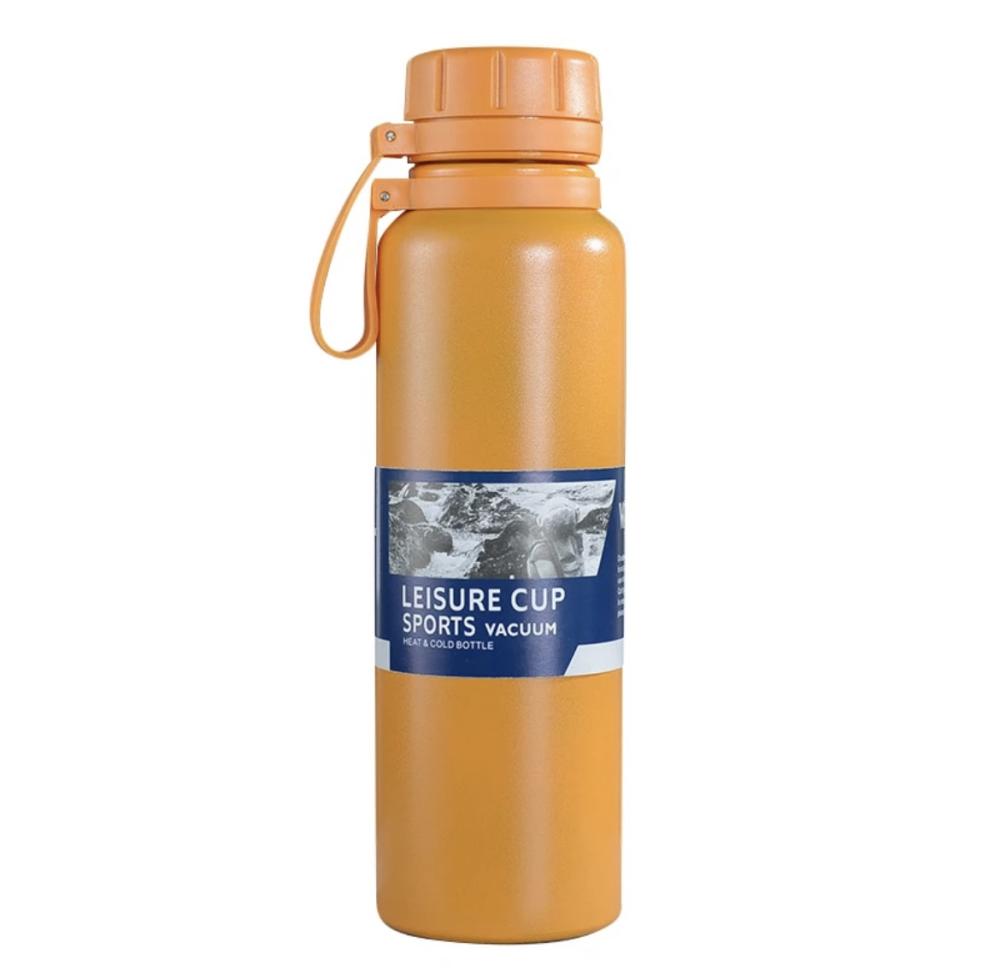 حافظة مشروبات ستيل بخيط سليكون 800 مل