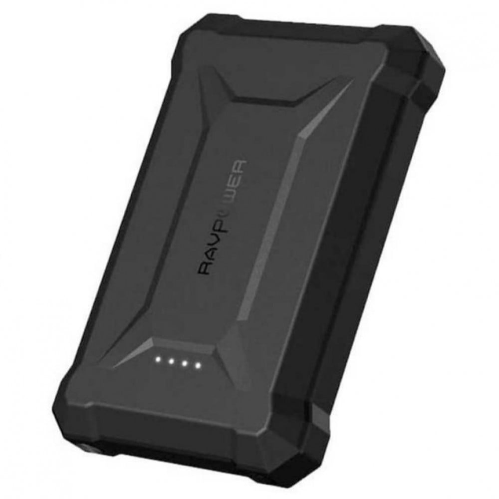 بطاريه راف باور 10050 ملي امبير مقاومه للماء والصدمات بمنفذ USB-C وتقنيه PD - اسود