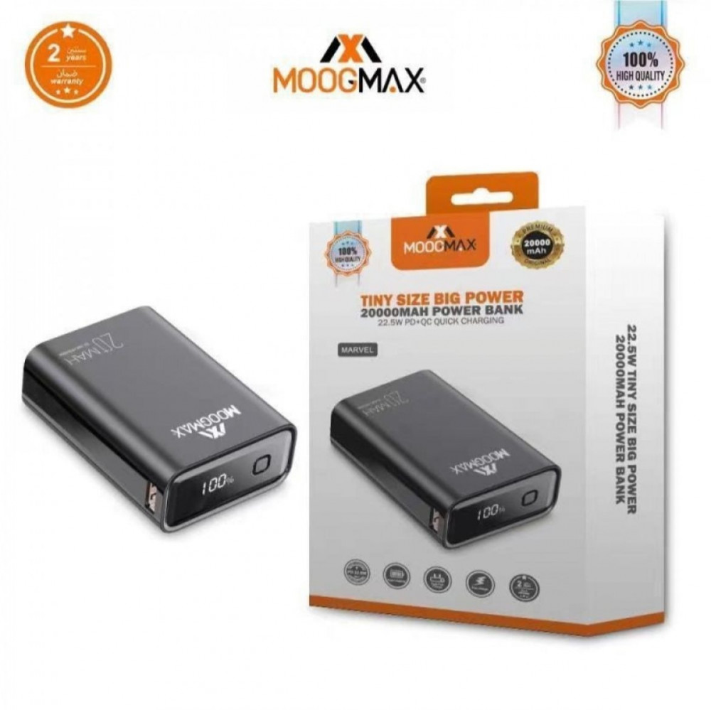 باور بانك20000-موج ماكس-اسود