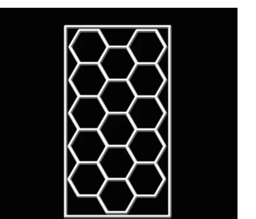 شبك ليد سداسي الابعاد