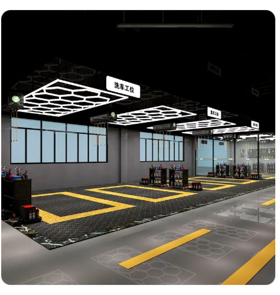 شبك ليد سداسي الابعاد