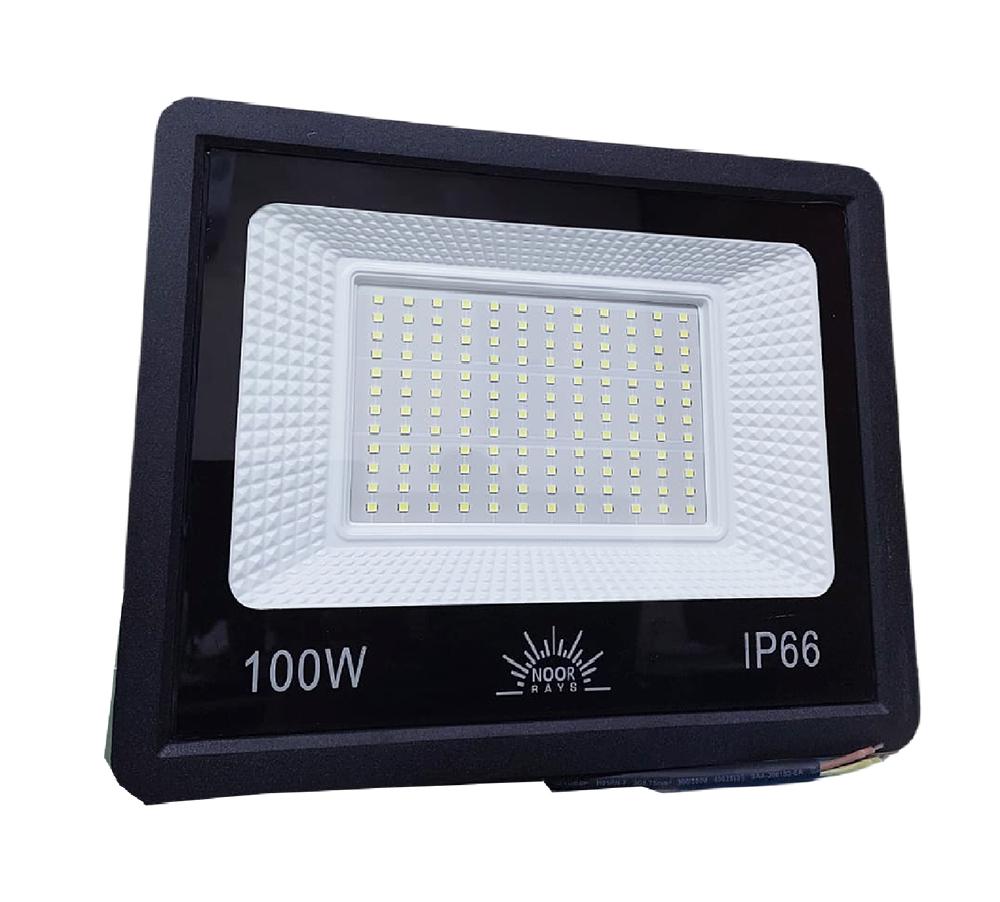 كشاف مربع خارجى 100 وات ماركة نور  اضاءه (أبيض - أصفر )