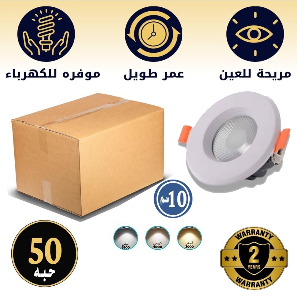 سبوت لايت نور 10 سم (50 حبه)