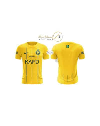 تيشرت النصر الجديد اللون الاصفر الرسمي 2023_2024-م...