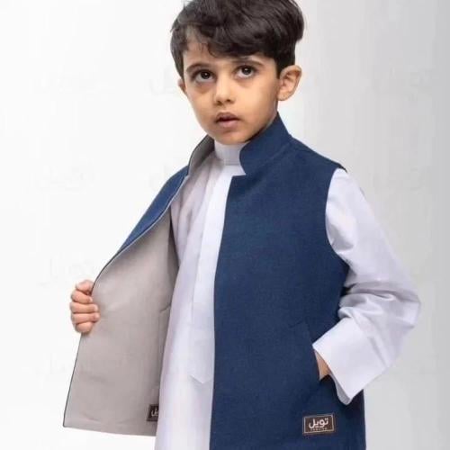 سديري اطفال جوخ دبل فيس(ازرق_بيج) بالوان مختلفه لت...