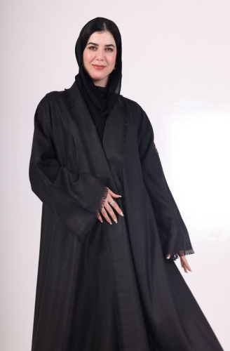 عباية سديم بقماش لنن هدب