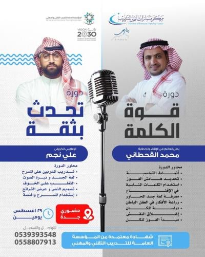 قوة الكلمة & تحدث بثقة