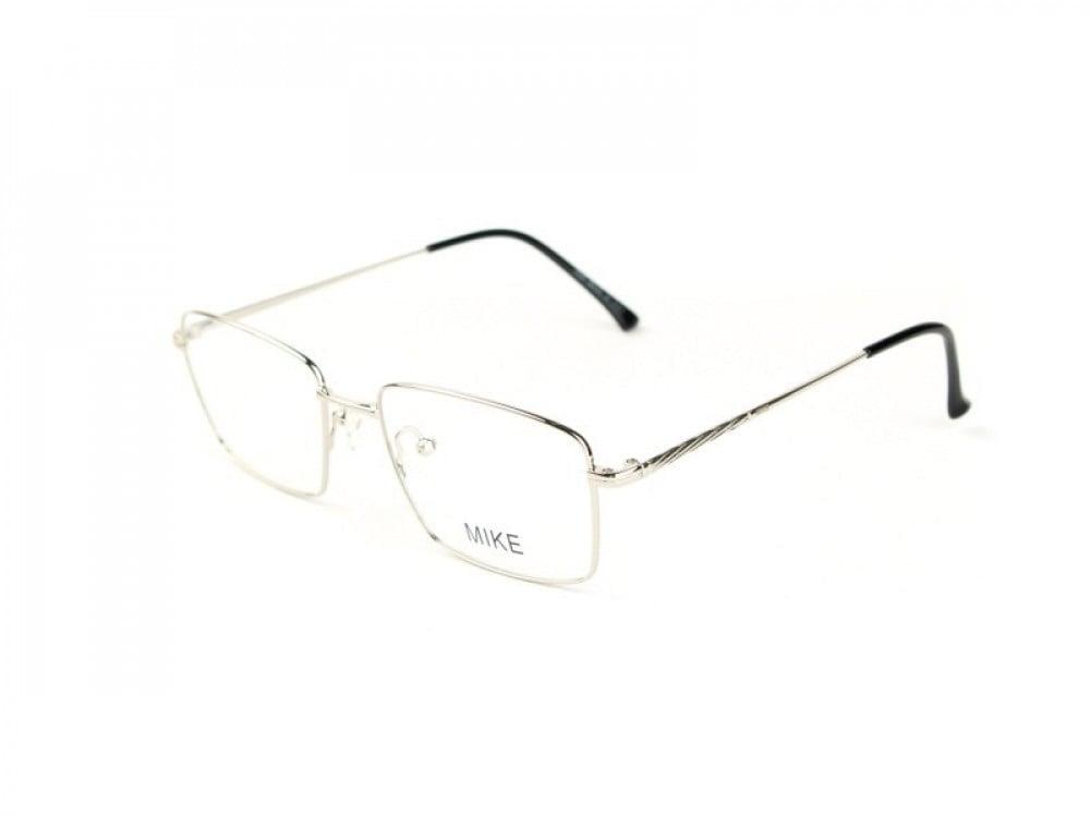 نظارة نظر نسائية mike اطار معدني فضي وشريحة شمسية قابلة للفك بعدسات رم