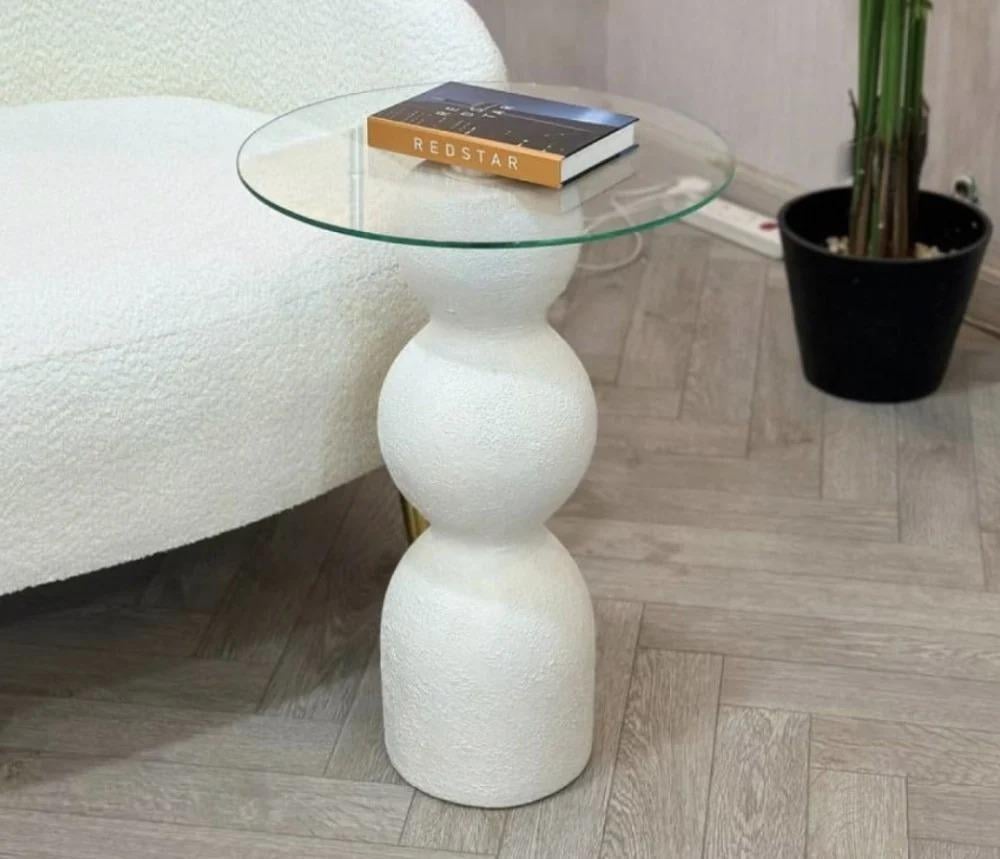 طاولة خدمة زجاج