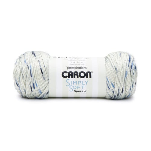 CARON SIMPLY SOFT, Blue Gingham Speckle