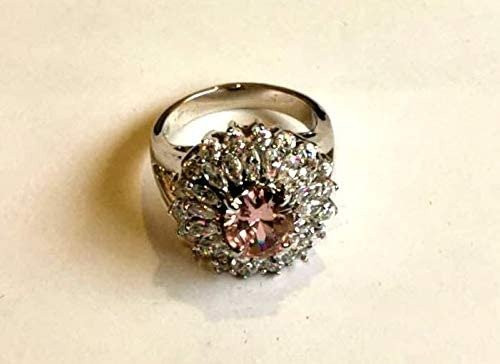 خاتم نسائي مطلي بالفضة مقاس 7 أمريكي RING SILVER PLATED SIZE 7