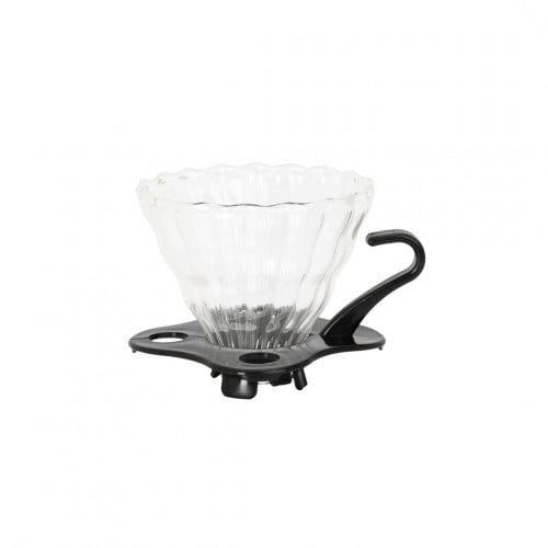 مقطر قهوة V60 زجاجي ، وسط