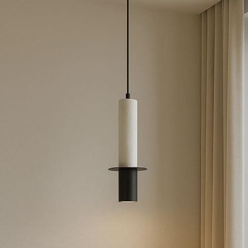 ثريا علاقي سقفية رخام -اضاءة صفراء ليد GU10