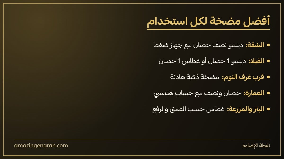 أفضل مضخة ماء للشقة والفيلا والعمارة والمزرعة