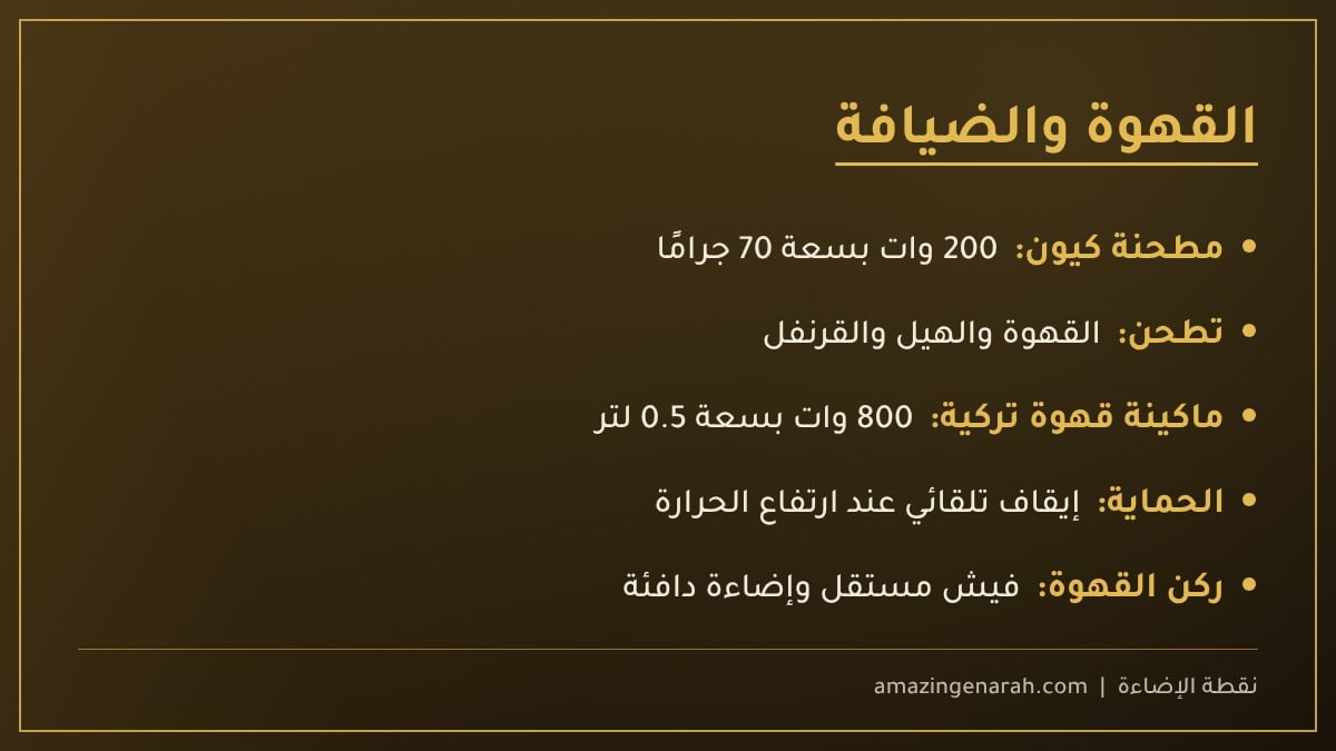 أجهزة القهوة والضيافة في رمضان