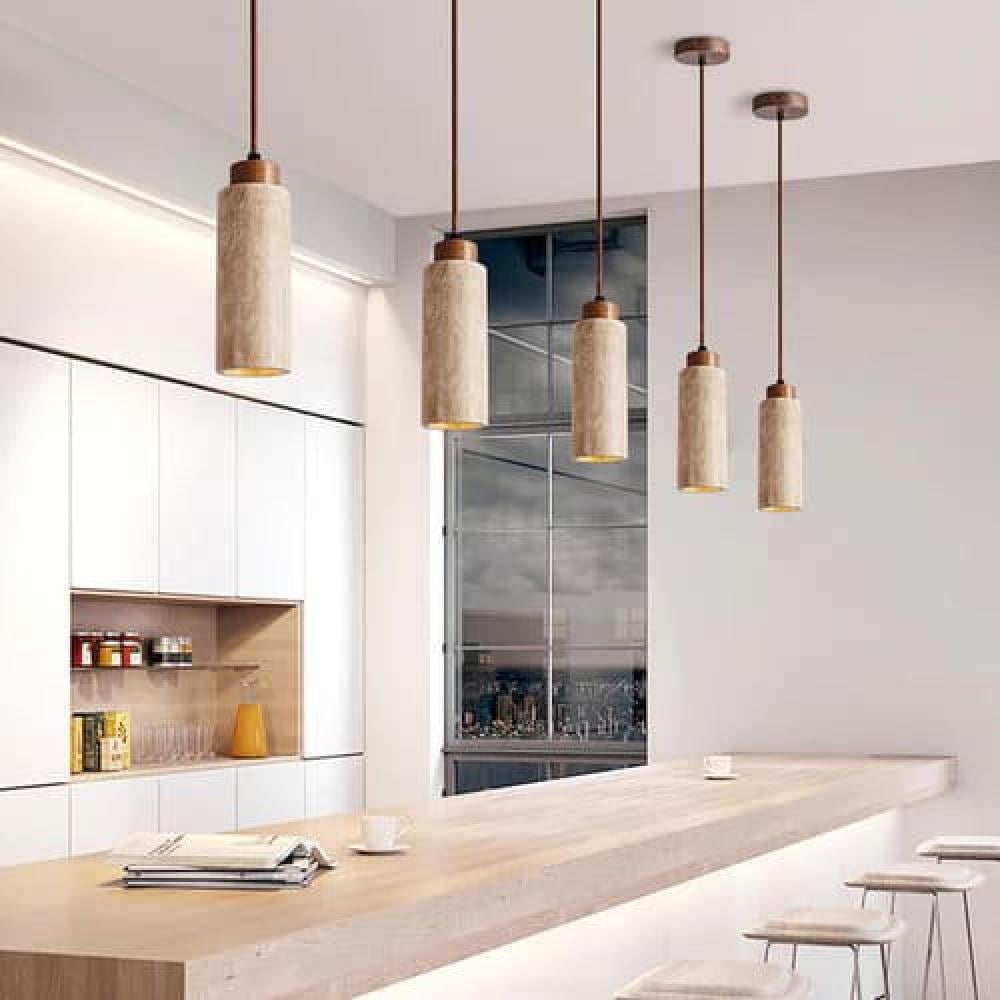 ثريا مودرن علاقي رخام-اضاءة صفراء ليد led