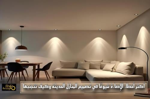 أكثر أخطاء الإضاءة شيوعًا في تصميم المنازل الحديثة وكيف تتجنبها