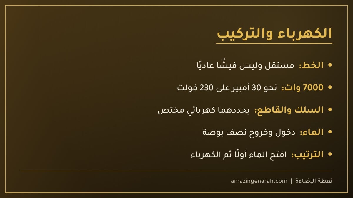 تركيب وكهرباء السخان الفوري