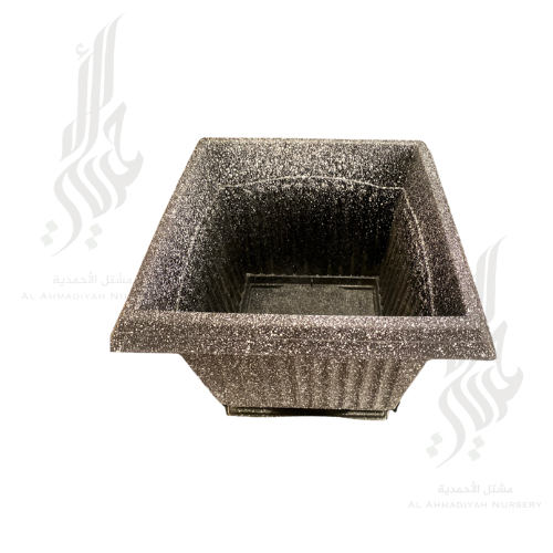 مركن بلاستيك  مقوى اسود محبب ارتفاع 22 والعرض 28