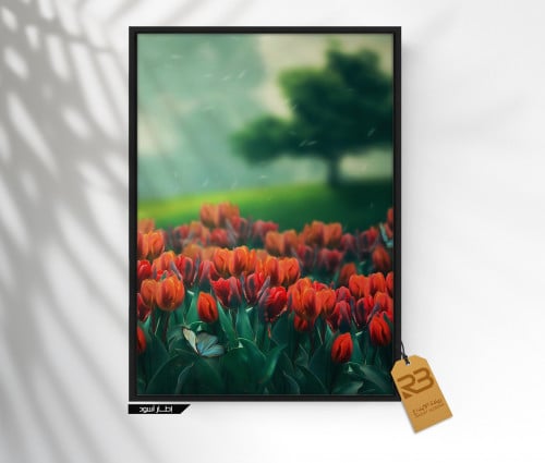 لوحة جدارية تصميم ورد (رقم المنتج RB-9-40 )