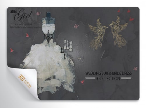 ورق جدران تصميم فستان عرس (رقم المنتج RB-i21)