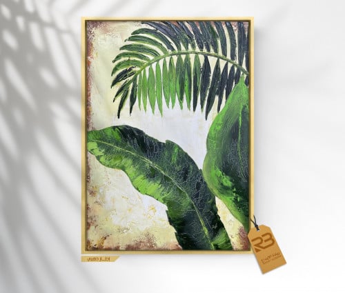 لوحة جدارية تصميم ورق شجر (رقم المنتج RB-13-8 )