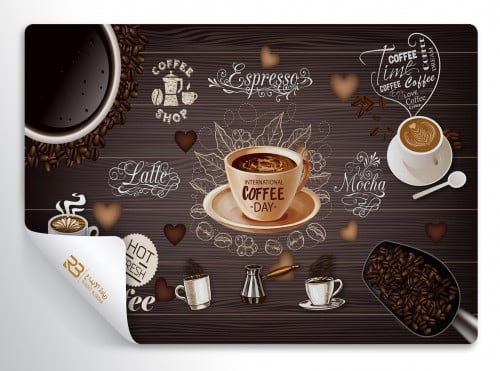 ورق جدران تصميم كافي (رقم المنتج RB-CO-2125)