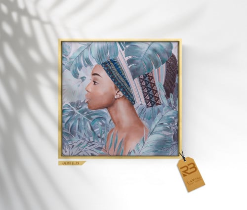 لوحة جدارية تصميم فتاة (رقم المنتج RB-5-44)