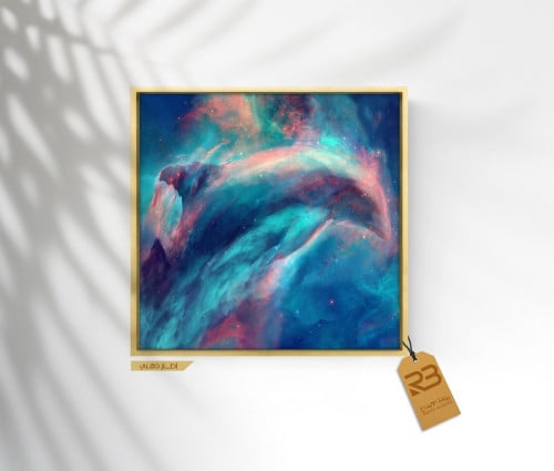 لوحة جدارية تصميم دولفين (رقم المنتج RB-9-46)