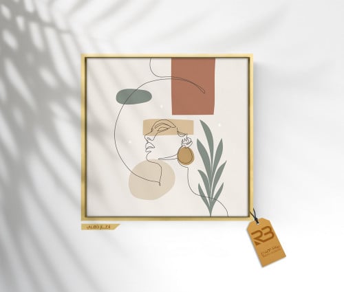 لوحة جدارية تصميم رسم فتاة (رقم المنتج RB-10-34)