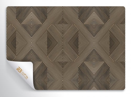 ورق جدران بتصميم الخطوط الخشبية ثلاثية الأبعاد (رقم المنتج RB 3)