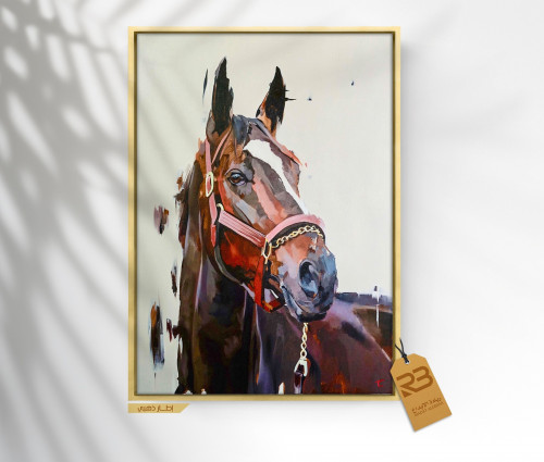 لوحة جدارية تصميم رسم خيل (رقم المنتجRB 4-(48) )