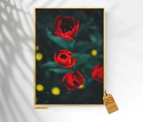 لوحة جدارية تصميم ورد (رقم المنتج RB-10-13 )