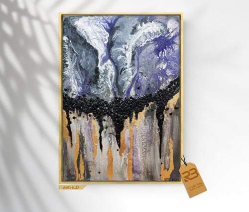 لوحة جدارية تصميم فن تشكيلي (رقم المنتج RB6-30 )